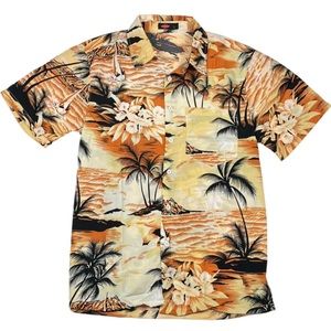 Orange Button Up Shirt